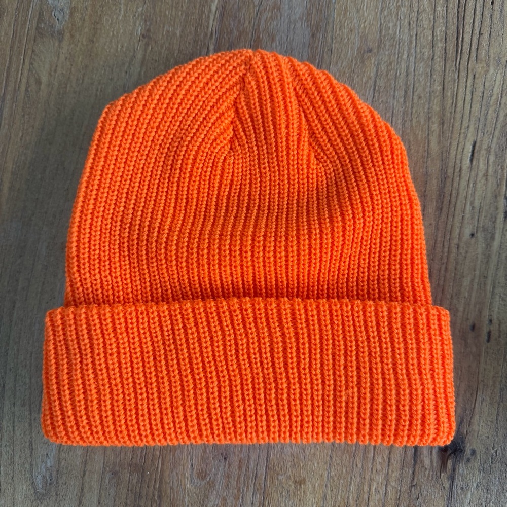 Bright Orange Knit Tuque  BEANIIEZ - Picture 8 of 9